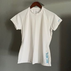 Xcel Swim / Surf Shirt, UPF 30+, white, small